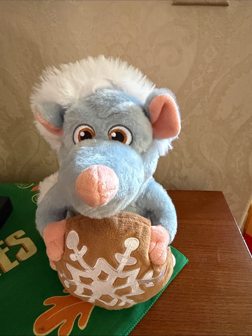 Disney  Remy Ratatouille holiday plush.